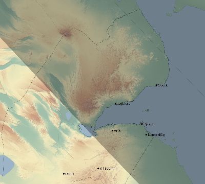 Map of the eclipse path across Djibouti on 11/05/2059