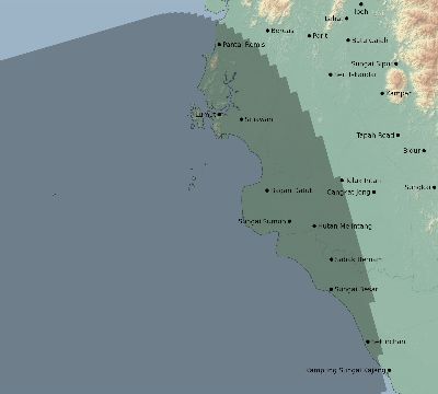 Map of the eclipse path across Malaysia on 11/05/2059