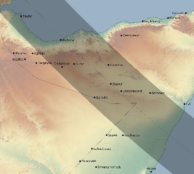 Map of the eclipse path across Somalia on 11/05/2059