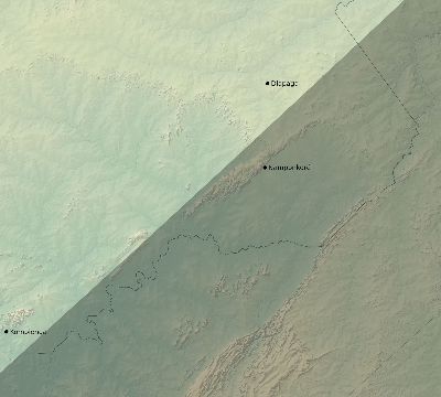 Map of the eclipse path across Burkina Faso on 04/30/2060