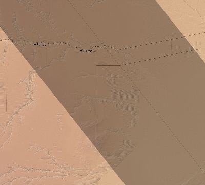 Map of the eclipse path across Namibia on 10/24/2060