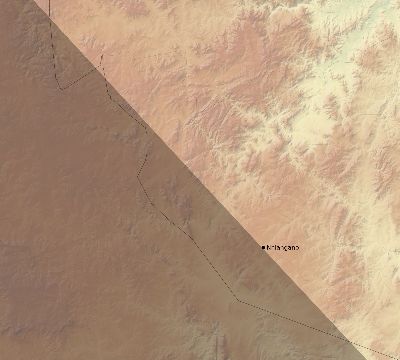 Map of the eclipse path across Eswatini (Swaziland) on 10/24/2060
