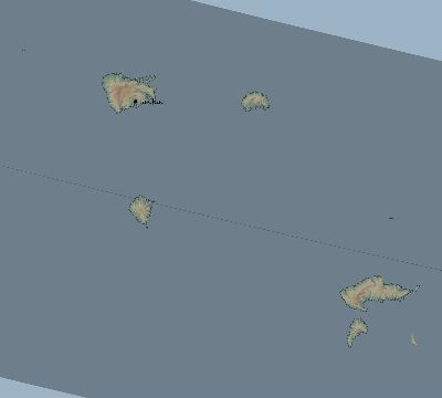 Map of the eclipse path across French Polynesia on 08/24/2063