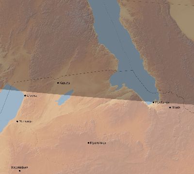 Map of the eclipse path across Zambia on 02/17/2064
