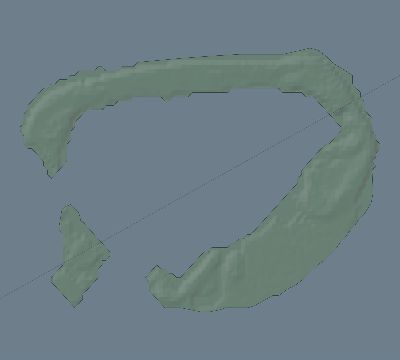 Map of the eclipse path across Pitcairn Islands on 12/17/2066