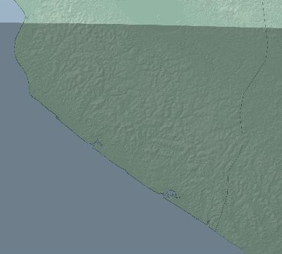 Map of the eclipse path across Gabon on 03/31/2071