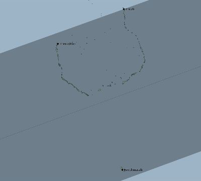 Map of the eclipse path across Maldives on 07/24/2074