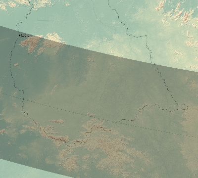 Map of the eclipse path across Guyana on 11/15/2077