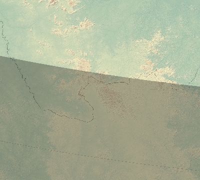 Map of the eclipse path across Suriname on 11/15/2077