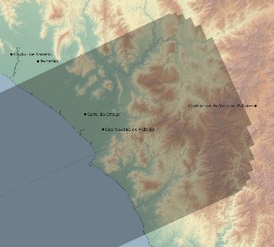 Map of the eclipse path across Mexico on 12/16/2085