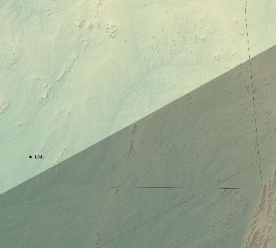 Map of the eclipse path across Western Sahara on 04/21/2088