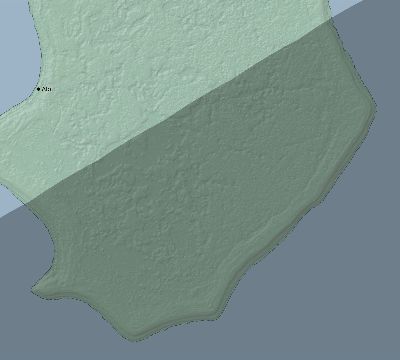Map of the eclipse path across Niue on 04/10/2089