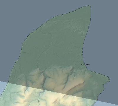 Map of the eclipse path across Isle of Man on 07/23/2093