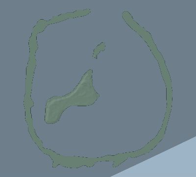 Map of the eclipse path across Pitcairn Islands on 06/22/2104