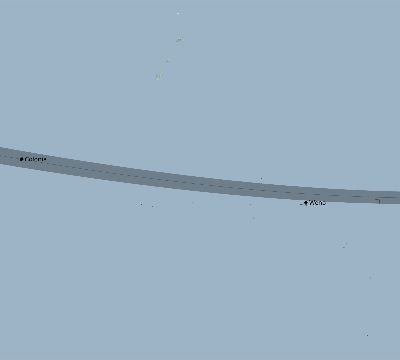 Map of the eclipse path across Micronesia on 02/18/2110