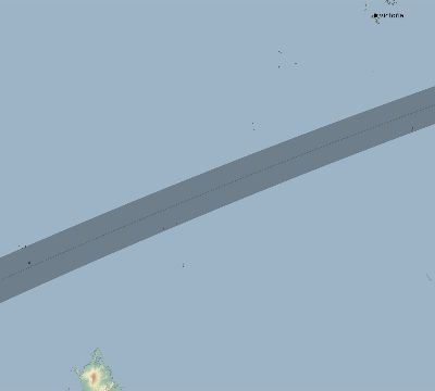 Map of the eclipse path across Seychelles on 02/08/2111