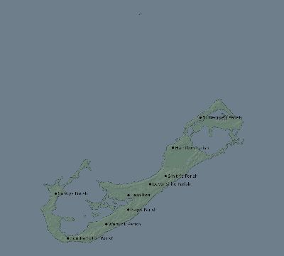 Map of the eclipse path across Bermuda on 08/04/2111