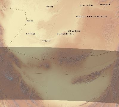 Map of the eclipse path across Afghanistan on 06/03/2114