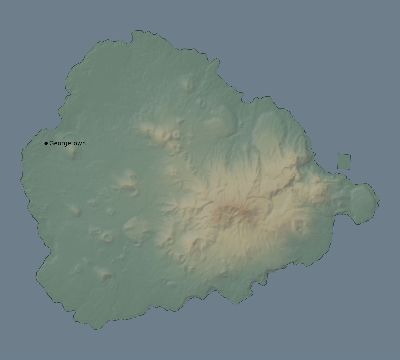 Map of the eclipse path across Saint Helena, Ascension and Tristan da Cunha on 06/03/2114