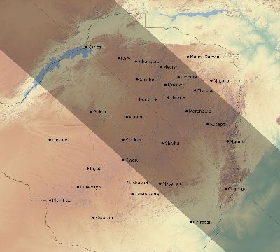 Map of the eclipse path across Zimbabwe on 11/27/2114