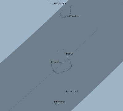 Map of the eclipse path across Maldives on 03/22/2118
