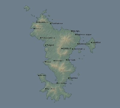 Map of the eclipse path across Mayotte on 03/22/2118