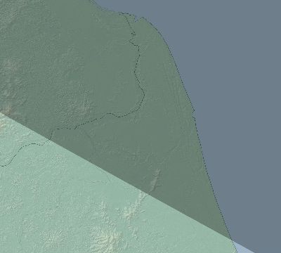 Map of the eclipse path across Costa Rica on 12/19/2131