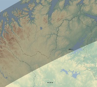 Map of the eclipse path across Finland on 06/03/2133