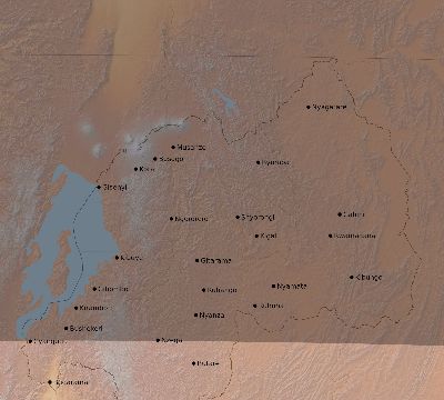 Map of the eclipse path across Rwanda on 04/13/2135