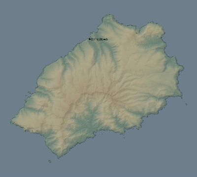 Map of the eclipse path across Saint Helena, Ascension and Tristan da Cunha on 04/13/2135