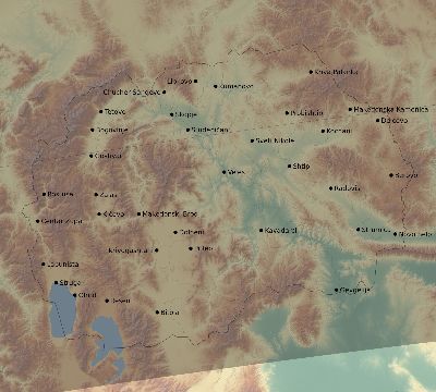 Map of the eclipse path across North Macedonia on 04/01/2136