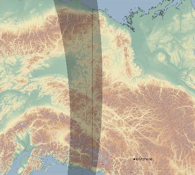 Map of the eclipse path across Canada on 03/21/2137