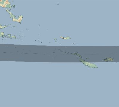 Map of the eclipse path across Papua New Guinea on 01/20/2140