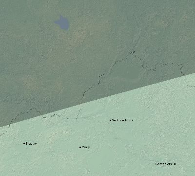 Map of the eclipse path across Belarus on 05/25/2142