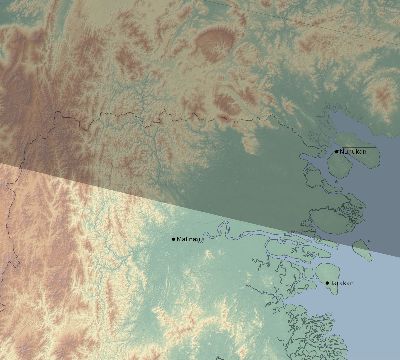 Map of the eclipse path across Indonesia on 08/26/2147