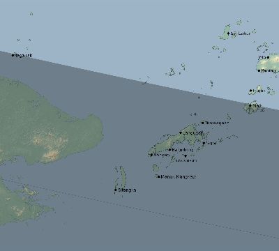 Map of the eclipse path across Philippines on 08/26/2147