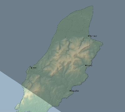 Map of the eclipse path across Isle of Man on 06/14/2151