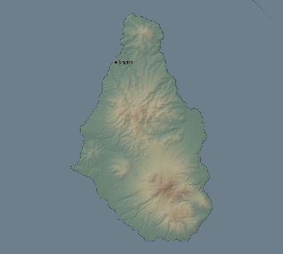 Map of the eclipse path across Montserrat on 10/17/2153