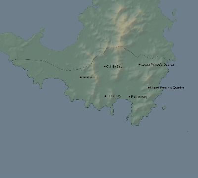 Map of the eclipse path across Sint Maarten on 10/17/2153