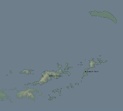 Map of the eclipse path across British Virgin Islands on 10/17/2153