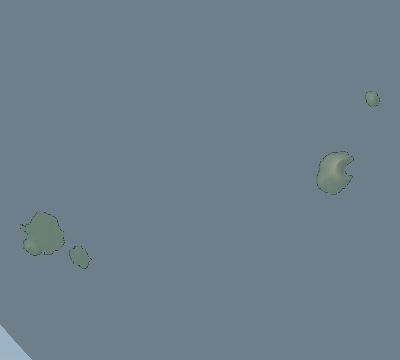 Map of the eclipse path across Mauritius on 10/07/2154