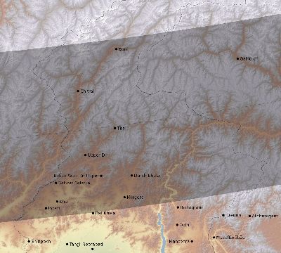 Map of the eclipse path across Pakistan on 04/02/2155