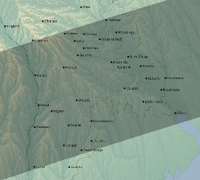 Map of the eclipse path across Moldova on 08/05/2157