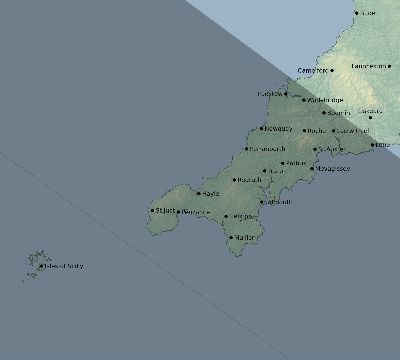 Map of the eclipse path across United Kingdom on 06/04/2160