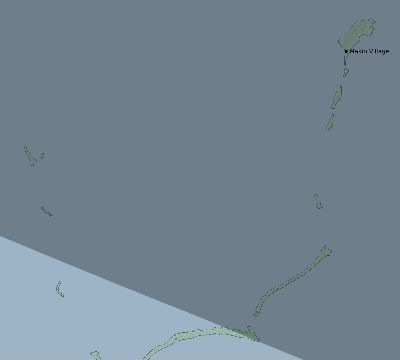 Map of the eclipse path across Kiribati on 05/25/2161