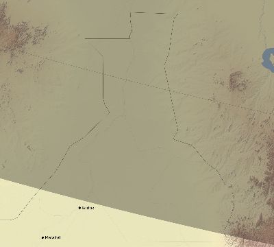 Map of the eclipse path across South Sudan on 01/10/2168