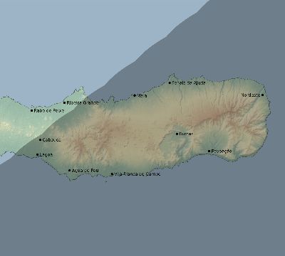 Map of the eclipse path across Portugal on 04/12/2173