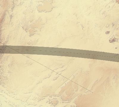 Map of the eclipse path across Libya on 06/05/2179