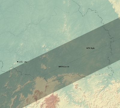 Map of the eclipse path across Senegal on 06/05/2179