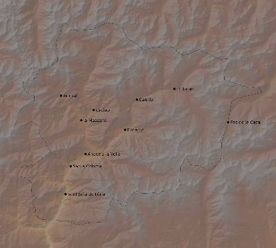 Map of the eclipse path across Andorra on 11/17/2180